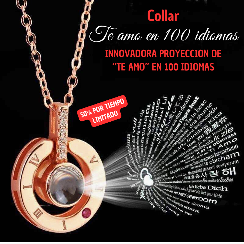 COLLAR ¨TE AMO¨ EN 100 IDIOMAS